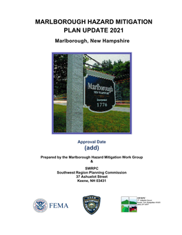 MARLBOROUGH HAZARD MITIGATION PLAN UPDATE 2021 Marlborough, New Hampshire