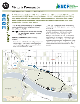 Victoria Promenade WEST EDMONTON – PRECIOUS GREEN SPACES