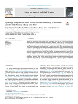 Estuarine, Coastal and Shelf Science 217 (2019) 120–131