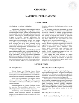 Chapter 4 Nautical Publications