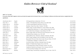 Golden Retriever Club of Scotland