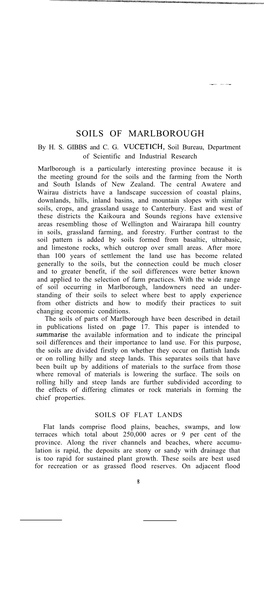 SOILS of MARLBOROUGH by H