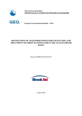 Delineation of Agglomerations for Collection and Treatment of Urban Wastewater in the Alazani River Basin