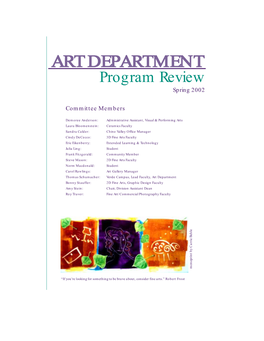 Art Department Program Review/Spring 2002 • Page 1 INTRODUCTION: Student Program Profile