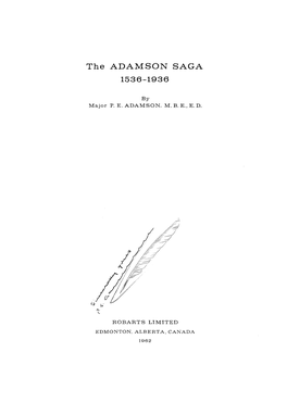 The ADAMSON SAGA 1536-1936