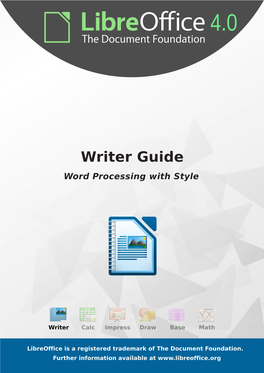 Libreoffice 4.0 Writer Guide