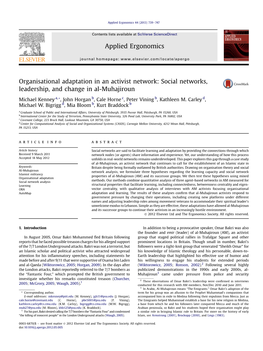 Organisational Adaptation in an Activist Network: Social Networks, Leadership, and Change in Al-Muhajiroun