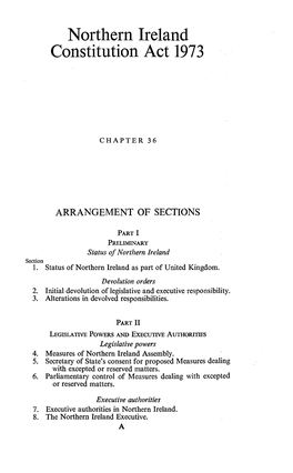 Northern Ireland Constitution Act 1973