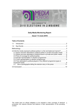 Daily Report Issue 7