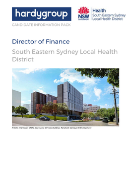 Director of Finance South Eastern Sydney Local Health District