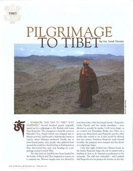 PILGRIMAGE to TIBET Y Ven