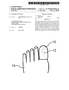 Patent Application Publication (10) Pub. No.: US 2010/0319106A1 HOOVER (43) Pub