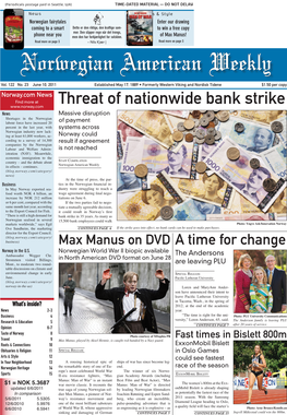 Threat of Nationwide Bank Strike