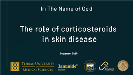 The Role of Corticosteroids in Skin Disease