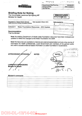 DOH-DL-13/14-021RTI Document 1 RTI RELEASE