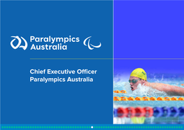 Chief Executive Officer Paralympics Australia