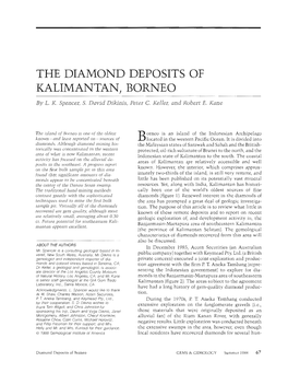 The Diamond Deposits of Kalimantan, Borneo