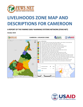 Livelihoods Zone Map and Descriptions for Cameroon