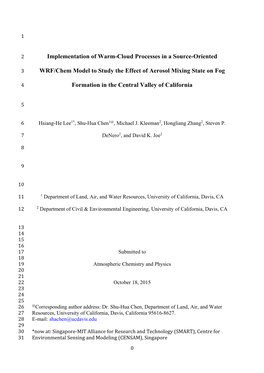 Implementation of Warm-Cloud Processes in a Source-Oriented