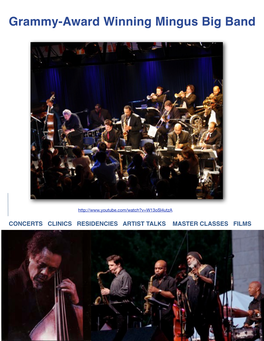 Grammy-Award Winning Mingus Big Band