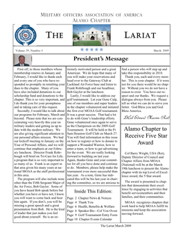 March 2009 President’S Message