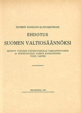 Suomen Valtiosäännöksi