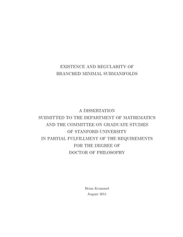 Existence and Regularity of Branched Minimal Submanifolds