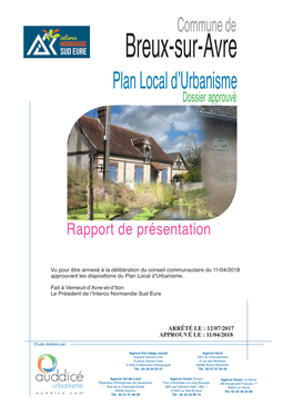 1. Rapport De Présentation