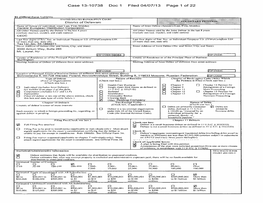 Case 13-10738 Doc 1 Filed 04/07/13 Page 1 of 22