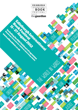 Edinburgh International Book Festival 11 – 27 August 2012