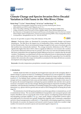Climate Change and Species Invasion Drive Decadal Variation in Fish Fauna in the Min River, China