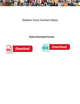 Stephen Curry Contract Status