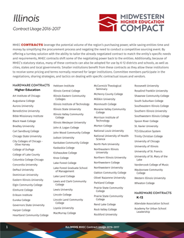 Illinois Contract Usage 2016-2017