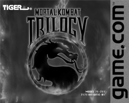 MORTAL KOMBAT TRILOGY Cartridge Into Cartridge Slot 1