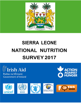 Sierra Leone National Nutrition Survey 2017 SLNNS 2017