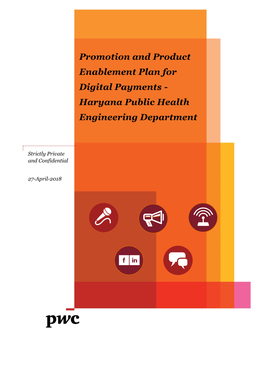 Promotion and Product Enablement Plan for Digital Payments - Haryana Public Health Engineering Department