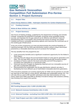 Gas NIC Submission from Wales and West Utilities