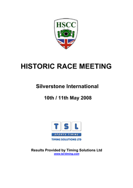 Historic Race Meeting