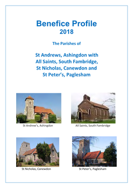 Benefice Profile 2018 the Parishes of St Andrews, Ashingdon with All Saints, South Fambridge, St Nicholas, Canewdon and St Peter's, Paglesham