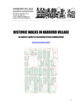 Historic Walks in Harbord Village