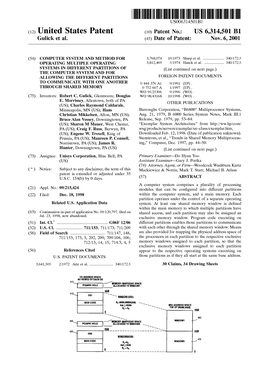 (12) United States Patent (10) Patent No.: US 6,314,501 B1 Gulick Et Al