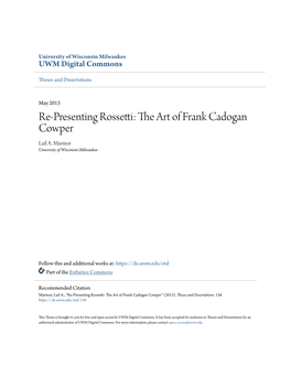 Re-Presenting Rossetti: the Art of Frank Cadogan Cowper Lail A