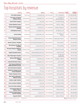 Top Hospitals by Revenue