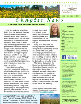 Chapter News Is Published by Years Since Ike