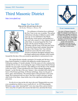 Third Masonic District