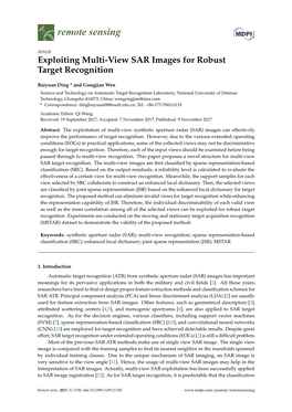 Exploiting Multi-View SAR Images for Robust Target Recognition