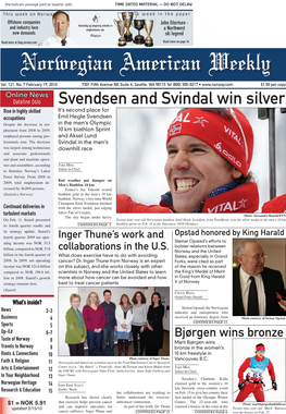 Svendsen and Svindal Win Silver
