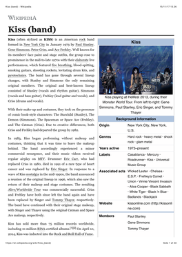 Kiss (Band) - Wikipedia 15/11/17 13.26