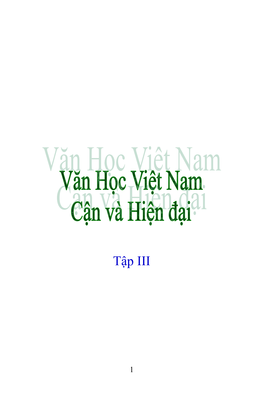 Văn Học Việt Nam Cận Và Hiện Đại Tập