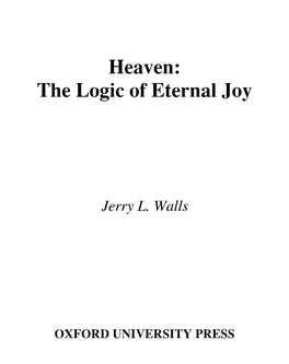 Heaven: the Logic of Eternal Joy